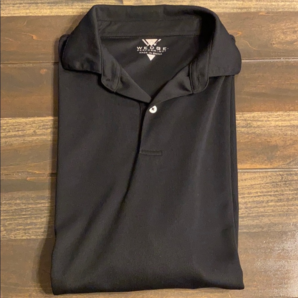 Men’s Black Polo Performance Shirt